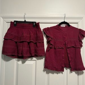 Day + Moon Maroon Set - Size Medium